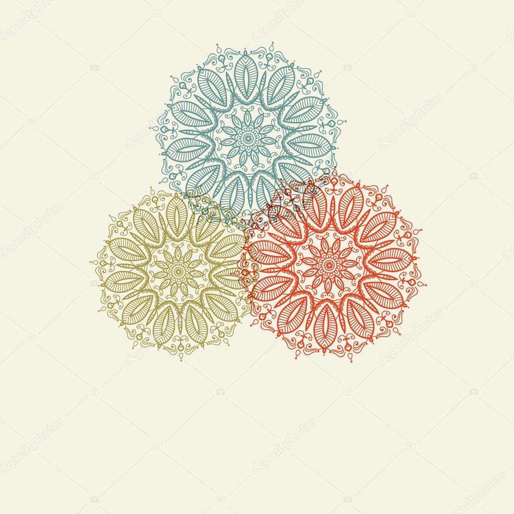 Colorful snowflakes. Holiday design.