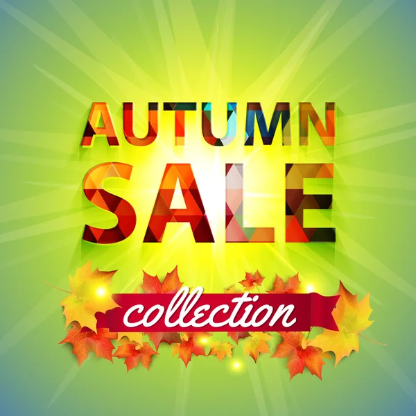 Autumn Sale — Stock Vector