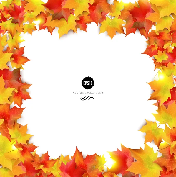 Jesień banery z kolorowych liści Grafika Wektorowa
