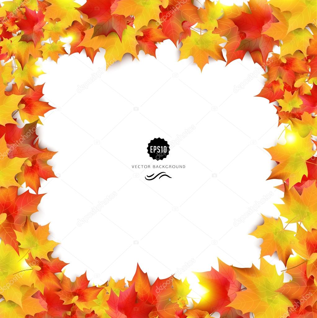 Autumn banners with colorful leaves