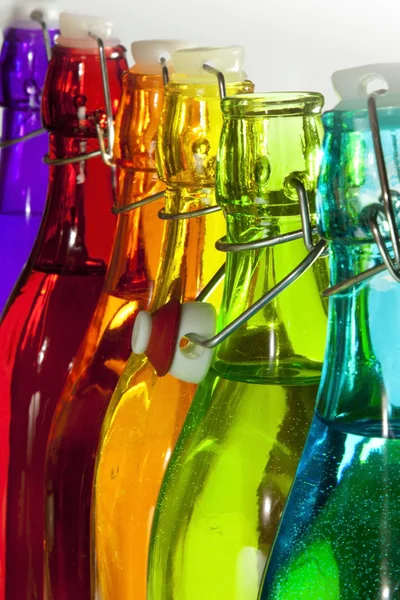 Színes üvegek — Stock Fotó