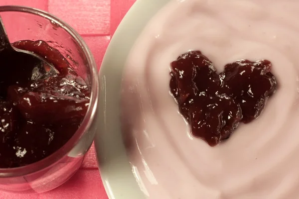 Heart of jam — Stock Photo, Image