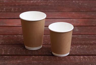 Tek kullanımlık kahve fincanı Kraft