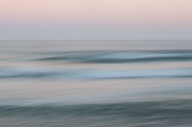 Gündoğumu okyanus arka plan bulanık kaydırma hareketi