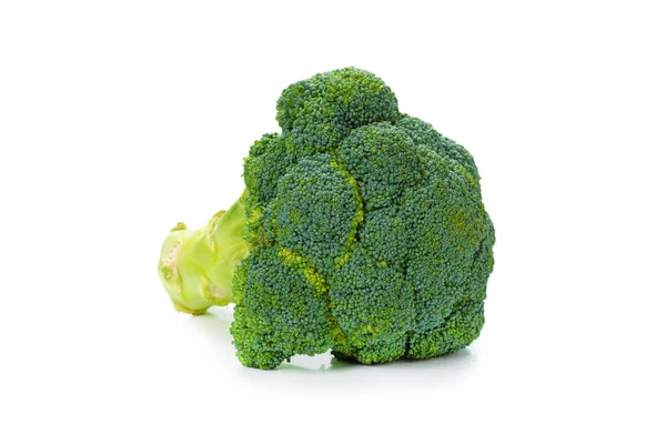Świeże Smaczne Brokuły Izolowane Białym Tle — Zdjęcie stockowe