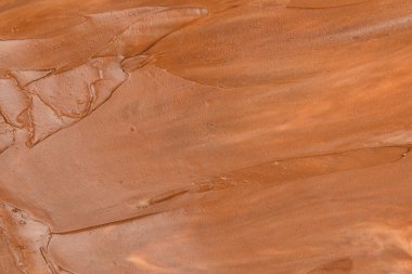 Çikolata kremalı arka plan. Metin veya tasarım için boşluk. 