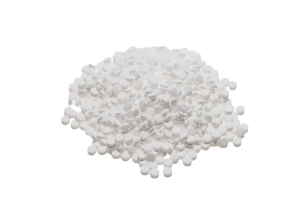 Tabletki Substytutu Cukru Izolowane Białym Tle — Zdjęcie stockowe