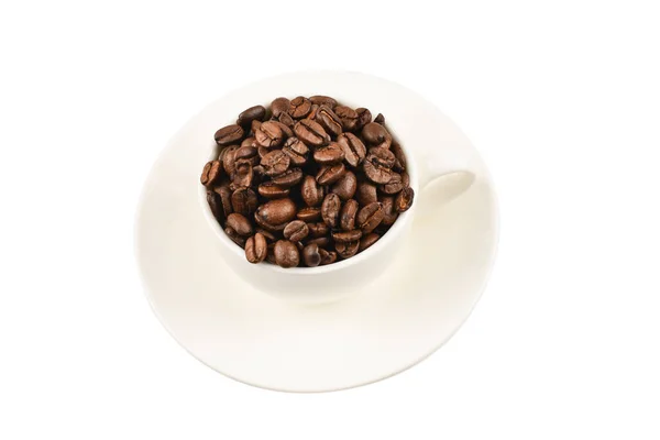 Kopje Koffie Koffiebonen — Stockfoto