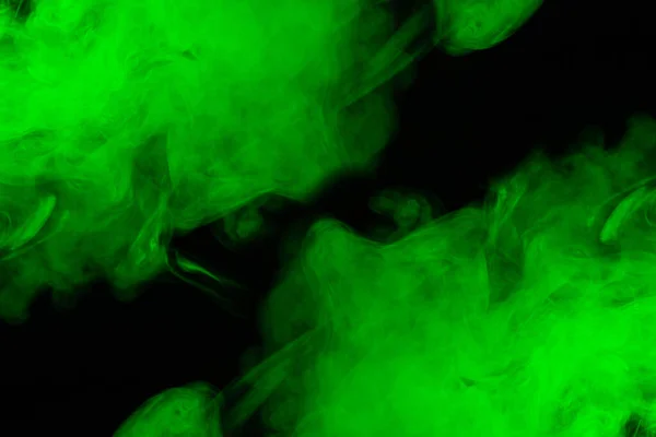 Green Steam Black Background Copy Space — Stock Photo, Image