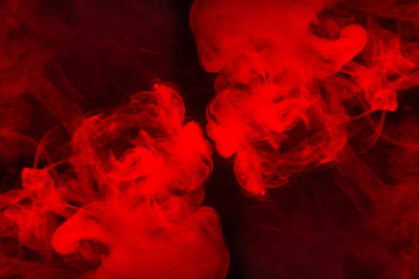 Vapor Rojo Sobre Fondo Negro Copiar Espacio — Foto de Stock