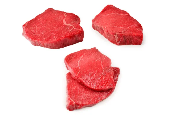 Marha Steak Izolált Fehér Alapon — Stock Fotó
