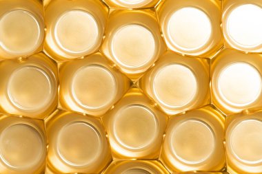 Altın soyut arka plan. Üst görünüm. 