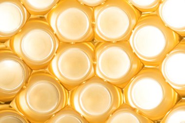 Altın soyut arka plan. Üst görünüm. 