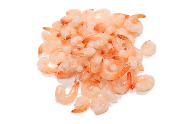 Fondo Camarones Congelados Vista Superior — Foto de Stock