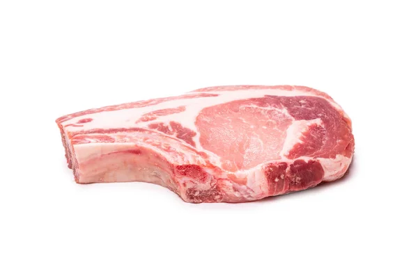 白を基調とした生豚ステーキ — ストック写真
