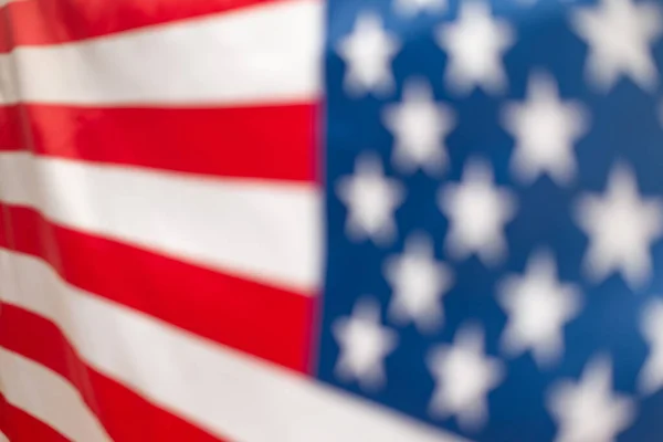 Bandera Americana Como Fondo Fondo Borroso —  Fotos de Stock