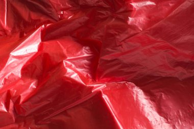 Plastik kırmızı arka plan. Üst görünüm.