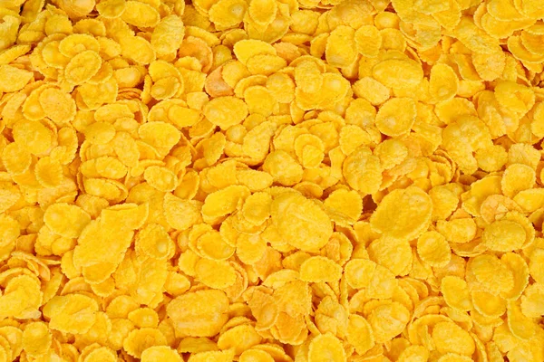 Corn Flakes Sfondo Consistenza Vista Dall Alto Scatola Cereali Cornflake — Foto Stock