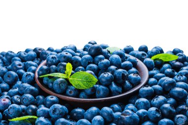 Taze yaban mersini arkaplanı. Doku yaban mersini yakından geliyor..