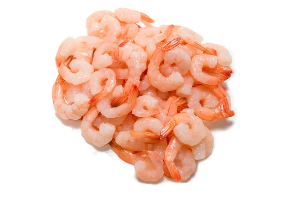 Fondo Camarones Congelados Vista Superior — Foto de Stock