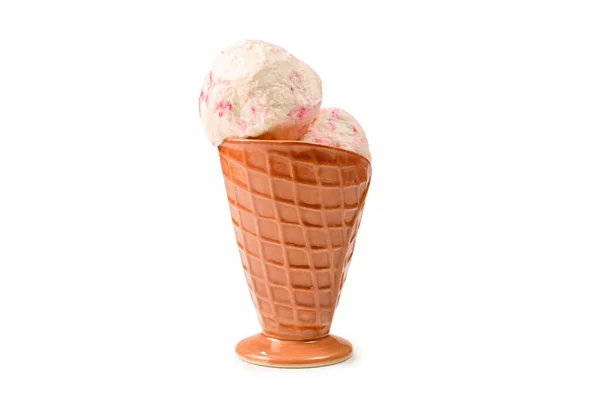 白い背景に隔離されたアイスクリーム — ストック写真
