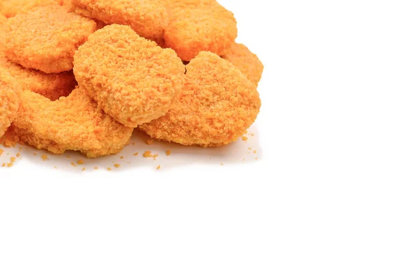 Nuggets Aislados Sobre Fondo Blanco —  Fotos de Stock