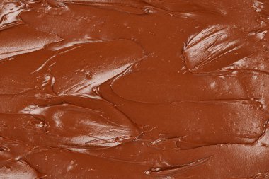 Çikolata kremalı arka plan. Metin veya tasarım için boşluk. 