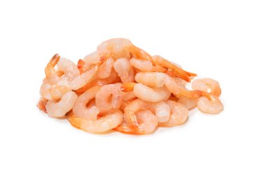 Donmuş karides arka planı. Üst görünüm. 