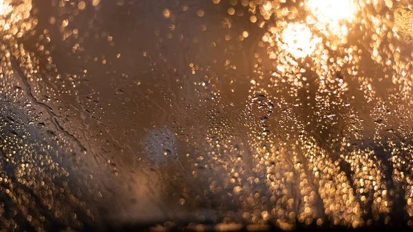 Blurred Background Raindrops Lights — Stock Photo, Image