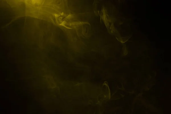 Yellow Pink Steam Black Background Copy Space — Stock Photo, Image