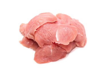 Türkiye fileto parçaları beyaz zemin üzerinde izole. 