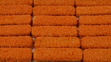 Beyaz arkaplanda balık çubuğu izole.