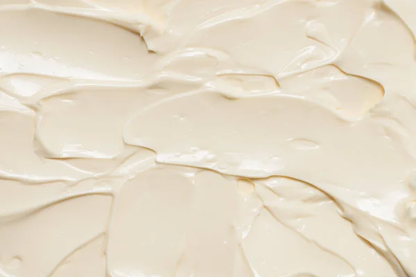 White Whipped Cream Texture Top View — Stock Photo, Image