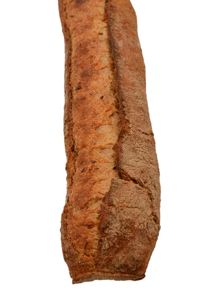 Verse Stokbrood Wit Geïsoleerd — Stockfoto