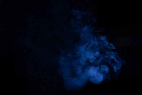 Blue Pink Steam Black Background Copy Space — Stock Photo, Image