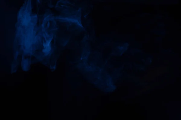 Blue Pink Steam Black Background Copy Space — Stock Photo, Image