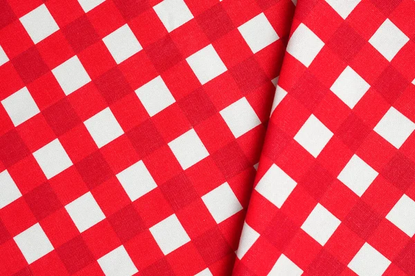 Tovagliolo Rosso Isolato Sfondo Bianco Copia Spazio — Foto Stock