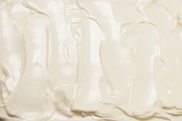 White Whipped Cream Texture Top View — Stock Photo, Image