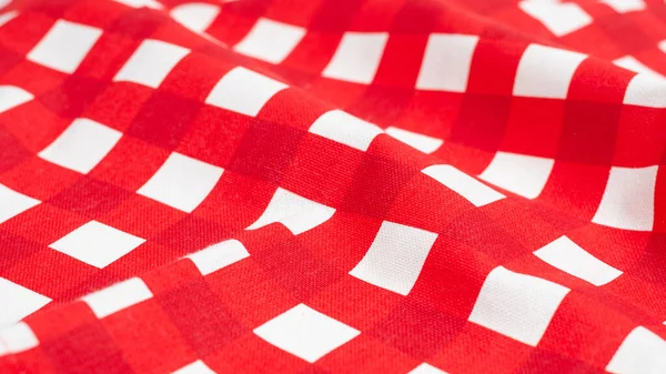 Tovagliolo Rosso Isolato Sfondo Bianco Copia Spazio — Foto Stock