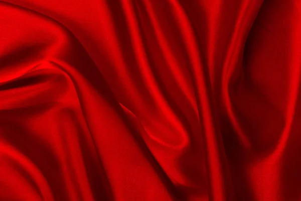 Rode Zijde Satijn Luxe Stof Textuur Kan Worden Gebruikt Als — Stockfoto