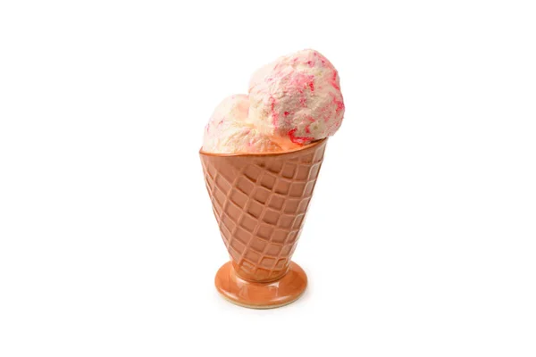 白い背景に隔離されたアイスクリーム — ストック写真