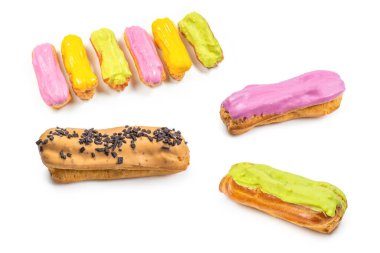 Beyaz arka planda taze ekinler izole edildi. Üst görünüm. 