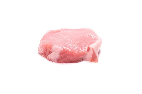 白を基調とした豚肉の生部分 トップ表示 — ストック写真