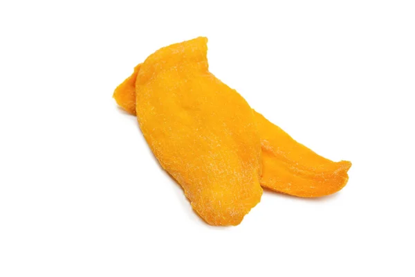Secco Fette Mango Gustoso Isolato Uno Sfondo Bianco Vista Dall — Foto Stock