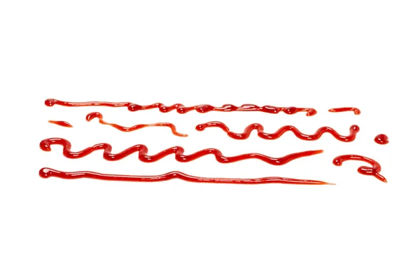 白を基調とした赤いイチゴジャムのスプラッシュ トップ表示 — ストック写真