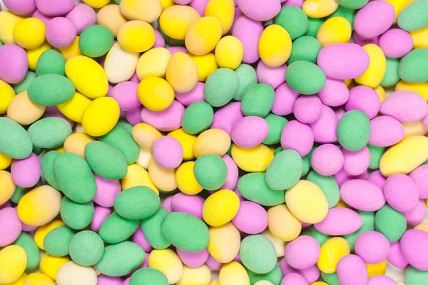 Group Colorful Peanuts Glaze Top View — Stock Photo, Image