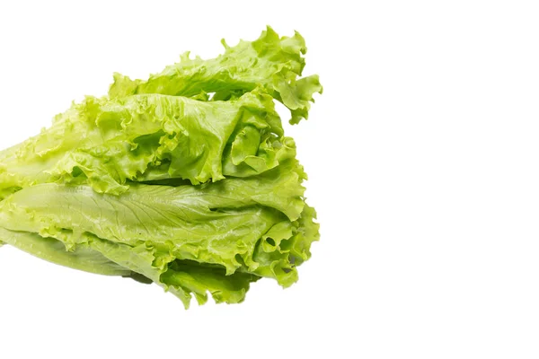 Frischer Salat Isoliert Auf Weißem Hintergrund Ansicht Von Oben — Stockfoto