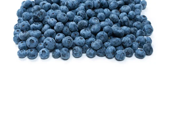 Group Tasty Fresh Blueberry Isolated White Background — Stock Photo, Image