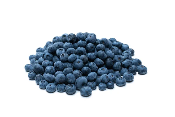 Group Tasty Fresh Blueberry Isolated White Background — Stock Photo, Image