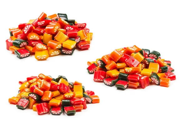 Citrusszínű Cukorkák Zselés Édesség Felülnézet — Stock Fotó